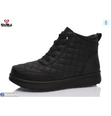 Черевики жіночі на зиму (8 пар р.37-42) чорний  "SUBA"
