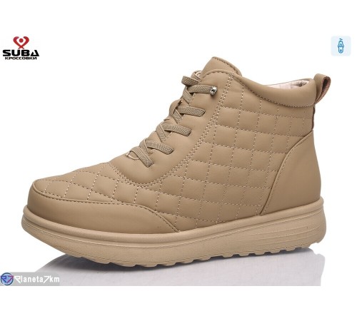 Черевики жіночі на зиму (8 пар р.37-42) коричневий  "SUBA"