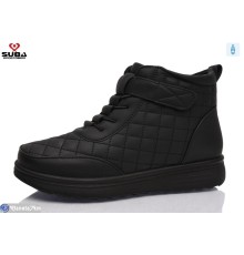 Черевики жіночі на зиму (8 пар р.37-42) чорний  "SUBA"