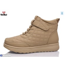 Черевики жіночі на зиму (8 пар р.37-42) коричневий  "SUBA"