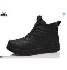 Черевики жіночі на зиму (8 пар р.37-42) чорний  "SUBA"