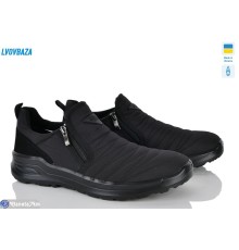 Черевики чоловічі на зиму (6 пар р.41-45) чорний  "LEOBAZA"