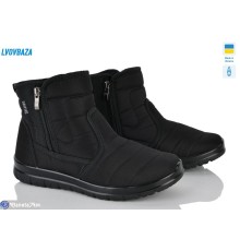 Черевики жіночі на зиму (6 пар р.37-42) чорний  "LEOBAZA"