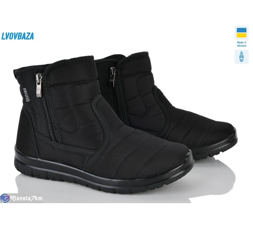 Черевики жіночі на зиму (6 пар р.37-42) чорний  "LEOBAZA"