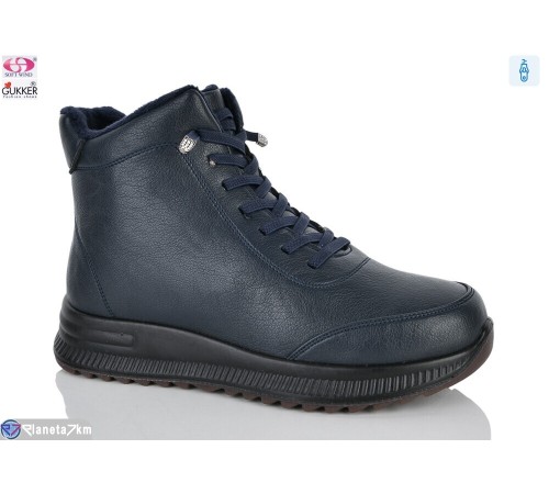Черевики жіночі на зиму (8 пар р.37-42) синій  "Gukkcr"