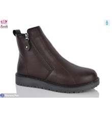 Черевики жіночі на зиму (8 пар р.37-42) коричневий  "Gukkcr"