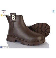 Черевики дитячі на зиму (7 пар р.31-37) коричневий  "BELIES-D"