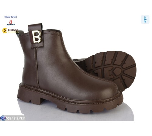 Черевики дитячі на зиму (7 пар р.31-37) коричневий  "BELIES-D"
