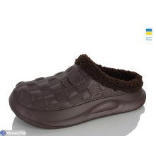 Жіночі сабо на зиму (8 пар р.36-41) коричневий  "Melinda"