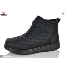 Черевики жіночі на зиму (6 пар р.40-42) чорний  "SUBA"