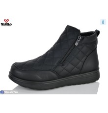 Черевики жіночі на зиму (6 пар р.40-42) чорний  "SUBA"