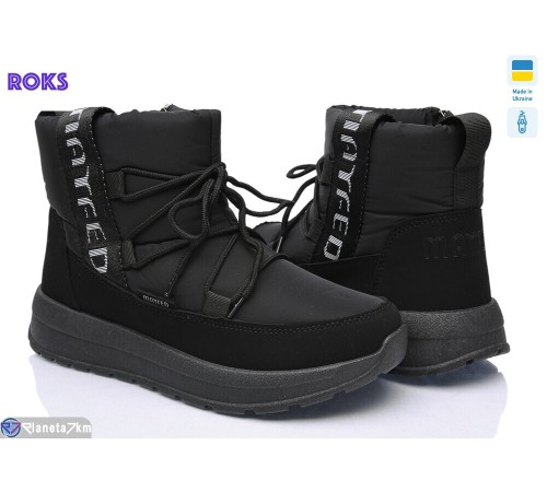 Черевики жіночі на зиму (6 пар р.37-41) чорний  "Roks"