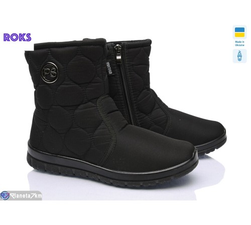 Дутики жіночі на зиму (6 пар р.37-42) чорний  "Roks"