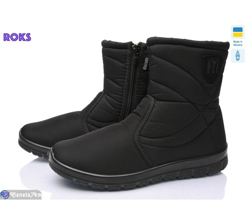 Дутики жіночі на зиму (6 пар р.37-42) чорний  "Roks"