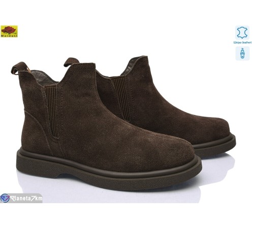 Черевики жіночі на зиму (8 пар р.36-41) коричневий  "Mei De Li"