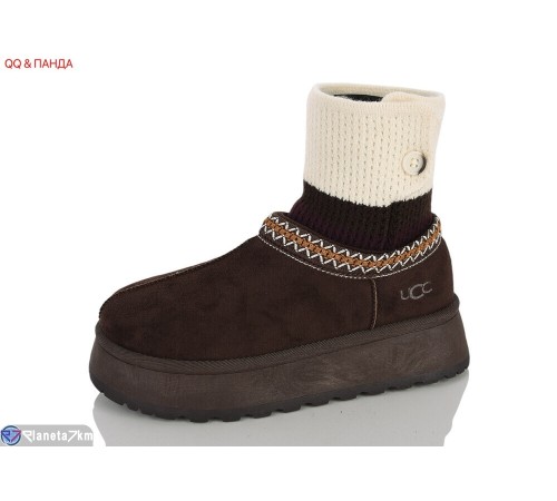 Уггі жіночі на зиму (8 пар р.36-41) коричневий  "QQ&Панда"