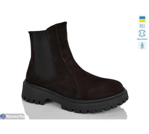 Черевики жіночі на весну/осінь (6 пар р.37-41) коричневий  "LIKA"