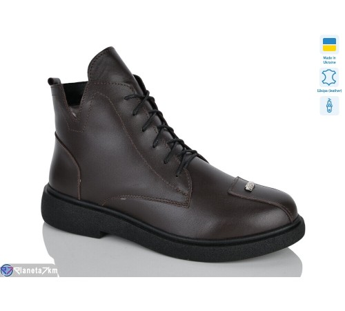 Черевики жіночі на зиму (6 пар р.37-41) коричневий  "LIKA"