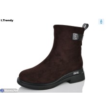 Черевики жіночі на зиму (6 пар р.36-41) коричневий  "Trendy"