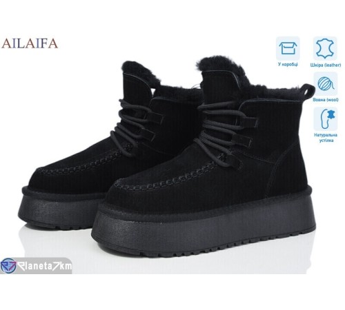 Уггі жіночі на зиму (6 пар р.36-41) чорний  "Latifa"