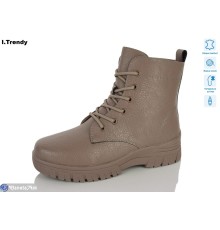 Черевики жіночі на зиму (6 пар р.36-41) коричневий  "Trendy"