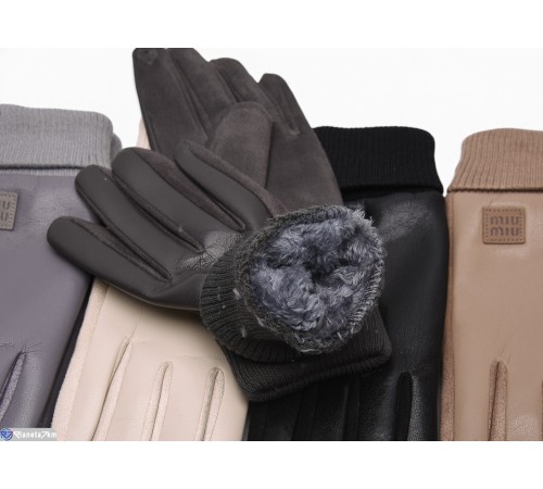 Рукавички жіночі на зиму (12 шт. р.сетка 6,5-8,5) мікс  "CAROLLA"