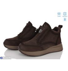 Черевики жіночі на зиму (8 пар р.36-41) коричневий  "Kenoa"