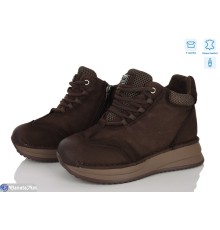 Черевики жіночі на зиму (8 пар р.36-41) коричневий  "Kenoa"
