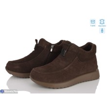 Черевики жіночі на зиму (8 пар р.36-41) коричневий  "Kenoa"