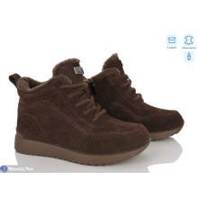 Черевики жіночі на зиму (8 пар р.36-41) коричневий  "Kenoa"