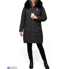 Куртка жіноча на зиму (5 шт. р.сетка M-3XL) чорний  "Masari"