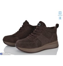 Черевики жіночі на зиму (8 пар р.36-41) коричневий  "Kenoa"