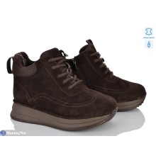 Черевики жіночі на зиму (8 пар р.36-41) коричневий  "Kenoa"