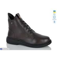 Черевики жіночі на зиму (6 пар р.37-41) коричневий  "LIKA"