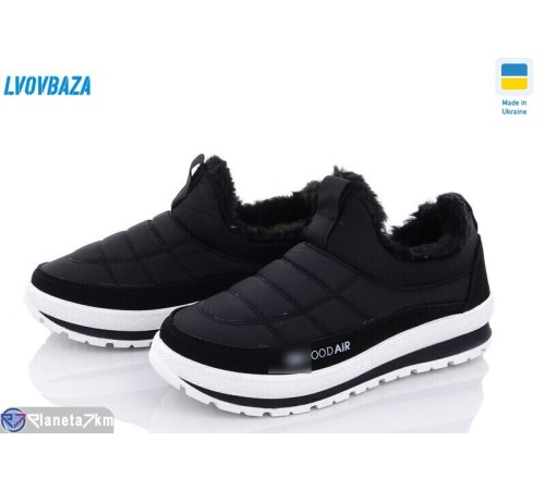 Черевики жіночі на зиму (8 пар р.36-41) чорний  "LEOBAZA"