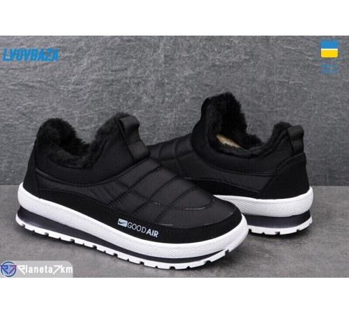 Черевики жіночі на зиму (8 пар р.36-41) чорний  "LEOBAZA"
