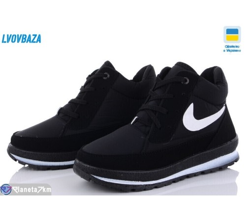 Черевики жіночі на зиму (8 пар р.36-41) чорний  "LEOBAZA"