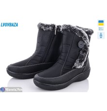 Дутики жіночі на зиму (8 пар р.37-42) чорний  "LEOBAZA"