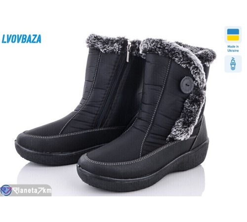 Дутики жіночі на зиму (8 пар р.37-42) чорний  "LEOBAZA"