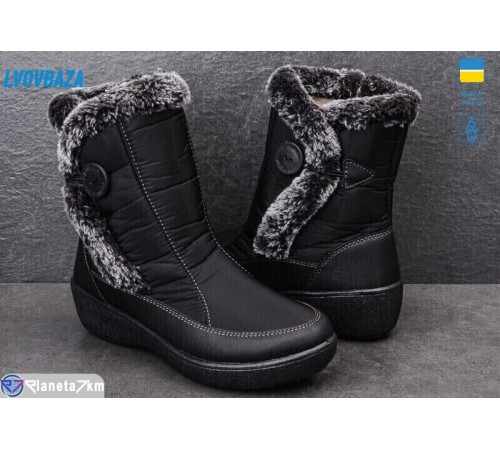 Дутики жіночі на зиму (8 пар р.37-42) чорний  "LEOBAZA"