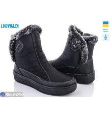Дутики жіночі на зиму (8 пар р.37-42) чорний  "LEOBAZA"