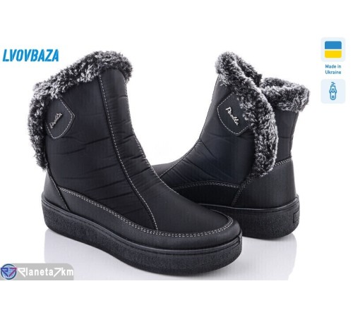 Дутики жіночі на зиму (8 пар р.37-42) чорний  "LEOBAZA"