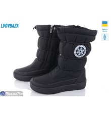Дутики жіночі на зиму (8 пар р.37-42) чорний  "LEOBAZA"