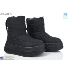 Дутики жіночі на зиму (6 пар р.36-41) чорний  "Latifa"