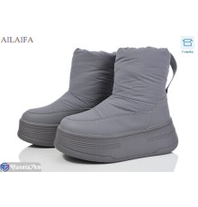 Дутики жіночі на зиму (6 пар р.36-41) сірий  "Latifa"