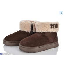 Дитячі Уггі на зиму (10 пар р.32-37) коричневий  "Laifakids"