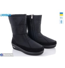 Дутики жіночі на зиму (6 пар р.37-41) чорний  "LEOBAZA"