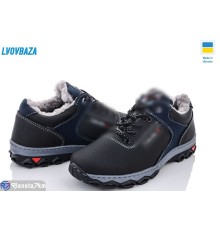 Кросівки чоловічі на зиму (8 пар р.40-45) чорний  "LEOBAZA"