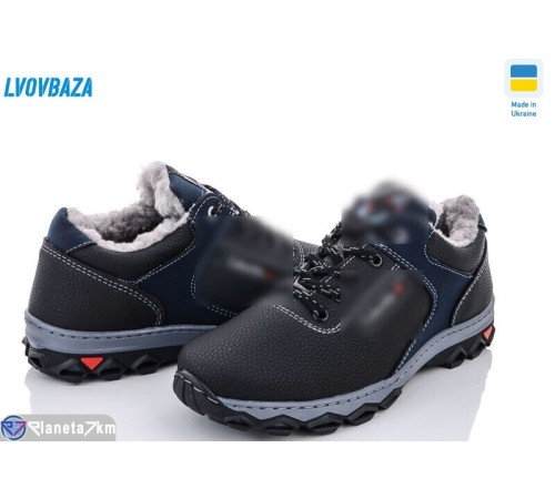Кросівки чоловічі на зиму (8 пар р.40-45) чорний  "LEOBAZA"