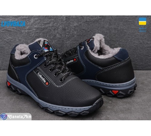 Кросівки чоловічі на зиму (8 пар р.40-45) чорний  "LEOBAZA"